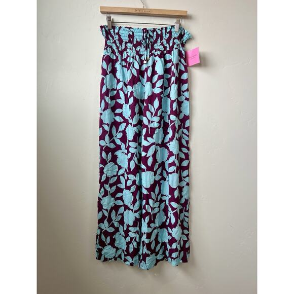 Kate Spade New York Women's Geranium Grove Wide Leg Cover Up Pants SZ M NWT - Picture 2 of 8